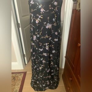 Jones New York Black Floral Maxi Dress